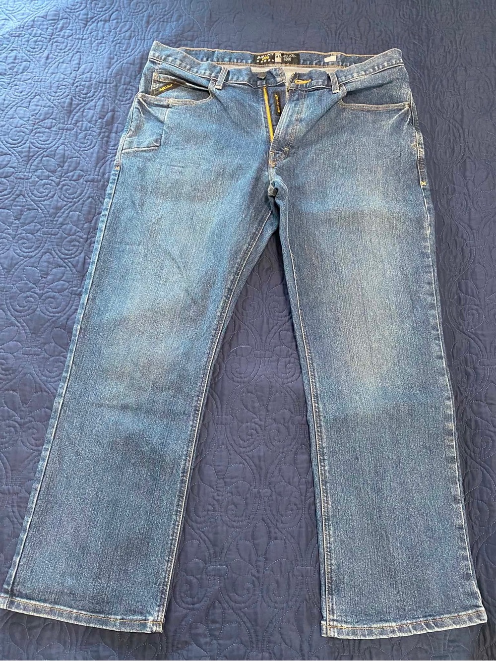 Ariat Men's Classic Blue Denim Jeans - Casual Straight Fit